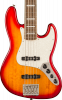 Squier Classic Vibe Active '70s Jazz Bass V Laurel Fingerboard White Pearloid Pickguard Sienna Sunburst